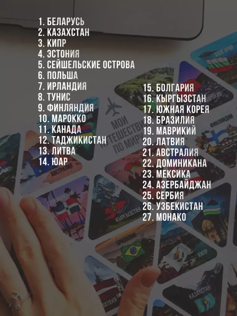 TRAVEL-СТИКЕРЫ "МОИ ПУТЕШЕСТВИЯ ПО МИРУ 2"